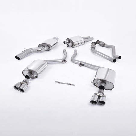Sistema de escape Cat-Back resonado (con aprobación EC) Milltek Sport – Audi S5 B8 3.0 TFSI Coupé & Cabrio (07-12) S Tronic