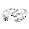 Escape cat-back resonado homologado ECE Milltek Sport Audi S5 B9 (con diferencial deportivo) (17-), 4 colas GT-100 pulidas