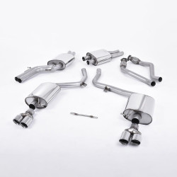Sistema de escape Cat-Back resonado (con aprobación EC) Milltek Sport – Audi S4, S5 B8 3.0