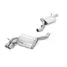 Escape cat-back resonado homologado ECE Milltek Sport Audi S3 8P Sportback (07-12), colas pulidas