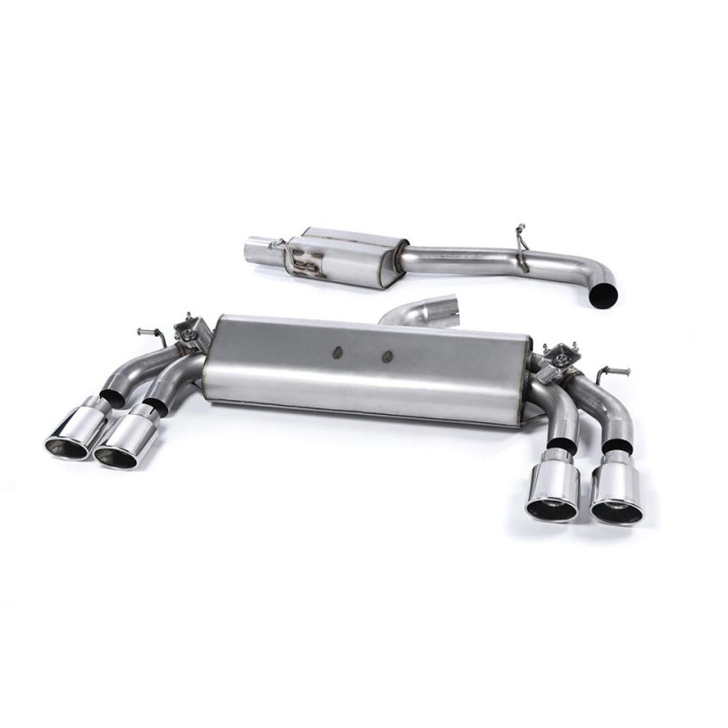Sistema de escape Cat-Back resonado (con aprobación EC) Milltek Sport – Audi S3 8V 2.0 TFSI Quattro Berlina & Cabrio (13-18) Sin OPF Sistema de escape Cat-Back resonado (con aprobación EC) Milltek Sport – Audi S3 8V 2.0 TFSI Quattro Berlina & Cabrio (13-18) Sin OPF