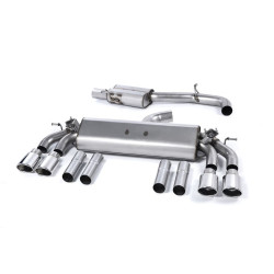 Sistema de escape Cat-Back resonado (con aprobación EC) Milltek Sport – Audi S3 8V 2.0 TFSI Quattro Berlina & Cabrio (13-18) Sin OPF