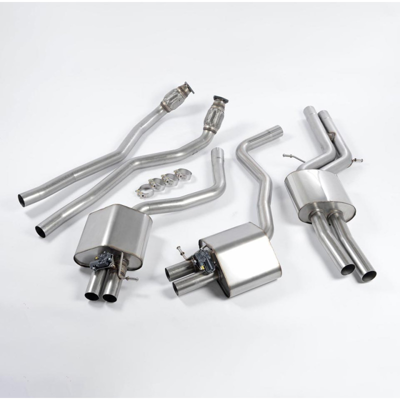 Sistema de escape Cat-Back resonado (con aprobación EC) Milltek Sport – Audi RS6, RS7 C7 4.0 TFSI Bi-Turbo (13-18) Sistema de escape Cat-Back resonado (con aprobación EC) Milltek Sport – Audi RS6, RS7 C7 4.0 TFSI Bi-Turbo (13-18)
