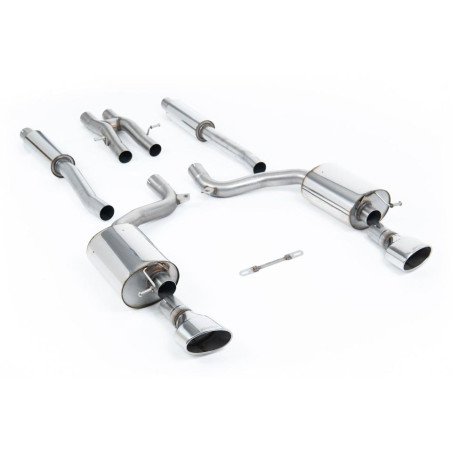 Sistema de escape Cat-Back resonado (con aprobación EC) Milltek Sport – Audi RS6 C6 5.0 V10 Bi-Turbo Quattro (08-10)