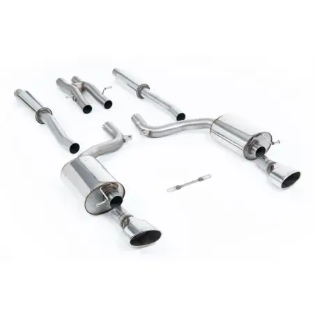 Sistema de escape Cat-Back resonado (con aprobación EC) Milltek Sport – Audi RS6 C6 5.0 V10 Bi-Turbo Quattro (08-10)