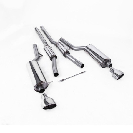 Sistema de escape Cat-Back resonado (con aprobación EC) Milltek Sport – Audi RS6 C5 V8 Berlina & Avant (02-04)