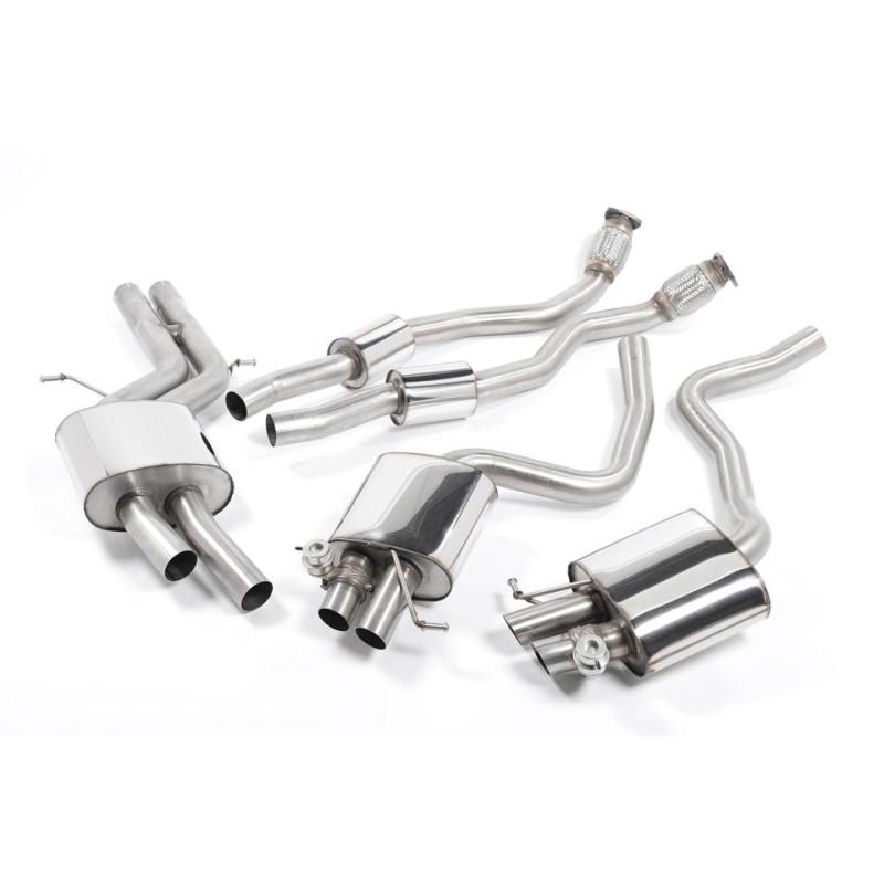 Sistema de escape Cat-Back resonado (con aprobación EC) Milltek Sport – Audi RS5 B8 Coupé (10-15)