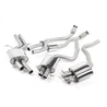 Escape cat-back resonado homologado ECE Milltek Sport Audi RS5 B8 Coupé (10-15), con las colas de serie
