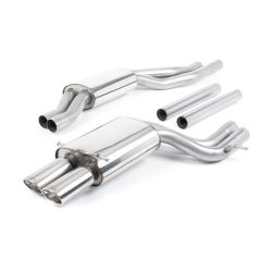 Escape cat-back resonado homologado ECE Milltek Sport Audi RS4 B5 V6 Avant/S4 B5 Quattro (97-02)