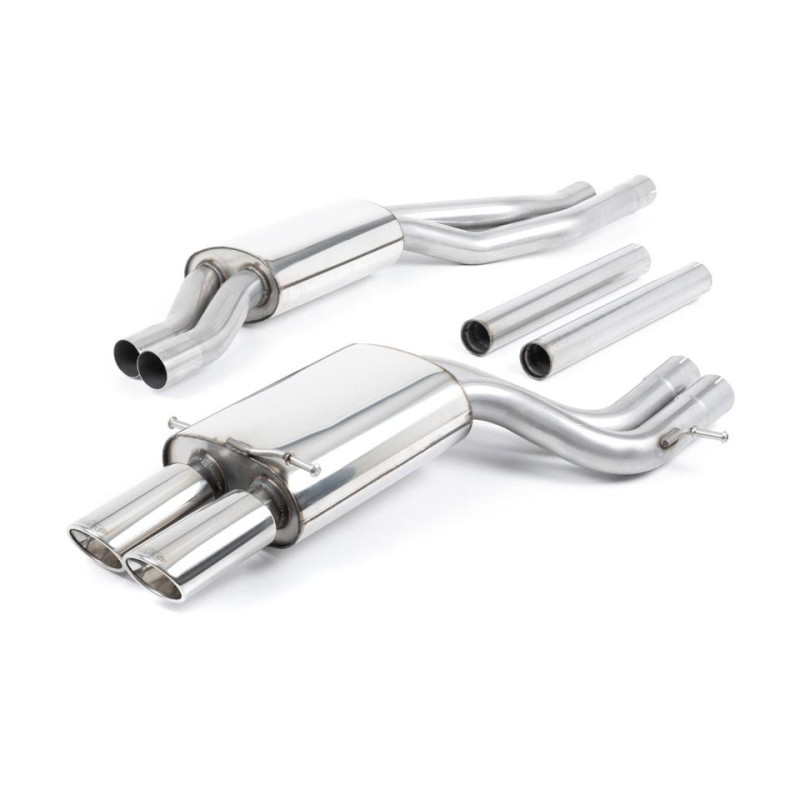 Sistema de escape Cat-Back resonado (con aprobación EC) Milltek Sport – Audi RS4 B5 V6 Bi-Turbo Avant Sistema de escape Cat-Back resonado (con aprobación EC) Milltek Sport – Audi RS4 B5 V6 Bi-Turbo Avant