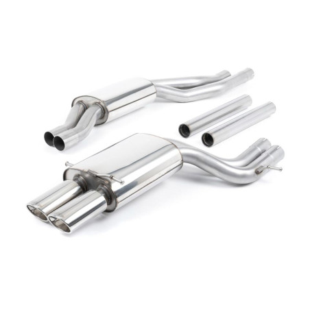 Sistema de escape Cat-Back resonado (con aprobación EC) Milltek Sport – Audi RS4 B5 V6 Bi-Turbo Avant