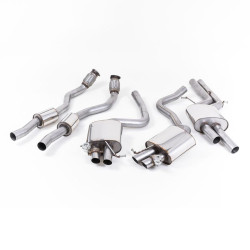 Sistema de escape Cat-Back resonado (con aprobación EC) Milltek Sport – Audi RS4 B8 4.2 FSI Quattro Avant