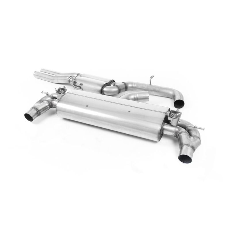 Escape cat-back resonado homologado ECE Milltek Sport Audi RS3 8V Facelift (17-), colas ovaladas pulidas
