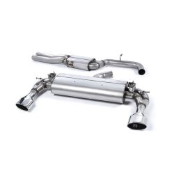 Escape cat-back resonado con válvulas homologado ECE Milltek Sport Audi RS3 8V Pre Facelift (15-17), colas ovaladas pulidas