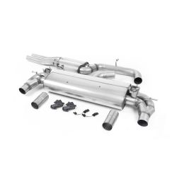 Escape cat-back resonado homologado ECE Milltek Sport Audi RS3 8V (17-), colas ovaladas pulidas