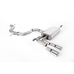 Sistema de escape Cat-Back no resonado (con aprobación EC) Milltek Sport – Audi A3 8P 2.0 TFSI 2WD Sportback