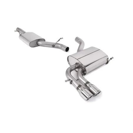 Sistema de escape Cat-Back resonado (con aprobación EC) Milltek Sport – Audi A3 8P 2.0 TFSI Quattro Sportback