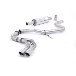 Sistema de escape Cat-Back resonado (con aprobación EC) Milltek Sport – Audi A3 8V 2.0 184PS TDI MQB 2WD