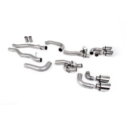 Escape OPF-back con válvulas Off Road Milltek Sport BMW M8 F91/92/93 (con GPF) (20-), colas GT-115 pulidas