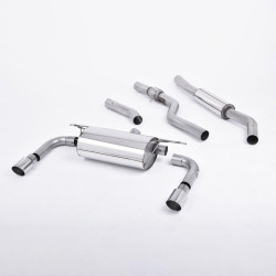 Sistema de escape Cat-Back resonado (con aprobación EC) Milltek Sport – BMW Serie 3 F30 328i M Sport Automatic motor N20 (Sin barra de remolque)