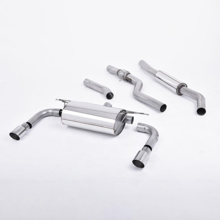 Sistema de escape Cat-Back resonado (con aprobación EC) Milltek Sport – BMW Serie 3 F30 328i M Sport Automatic motor N20 (Sin barra de remolque)