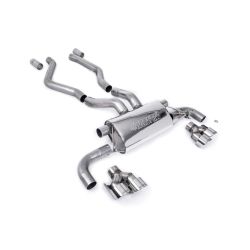 Escape OPF-back homologado ECE Milltek Sport BMW G20/21 M340i & G22 M440i (19-25), 4 colas GT-100 pulidas