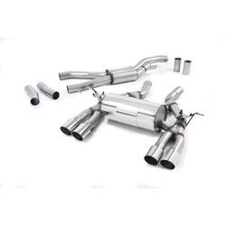 Escape cat-back homologado ECE Milltek Sport BMW F80 M3/F82 M4 (14-18), colas pulidas