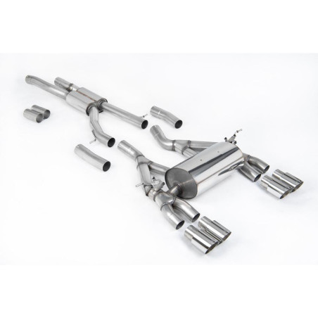 Sistema de escape Cat-Back resonado (con aprobación EC) Milltek Sport – BMW F80 M3 Saloon, F82, F83 M4 (Sin OPF)