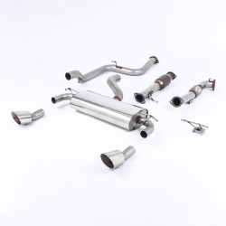 Sistema de escape Turbo-Back resonado (con aprobación EC) Milltek Sport – Ford Focus MK2 RS 2.5T 305PS (04-11)