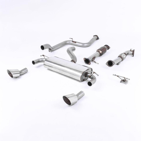 Sistema de escape Turbo-Back resonado (con aprobación EC) Milltek Sport – Ford Focus MK2 RS 2.5T 305PS (04-11)