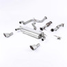 Sistema de escape Turbo-Back resonado (con aprobación EC) Milltek Sport – Ford Focus MK2 RS 2.5T 305PS (04-11)