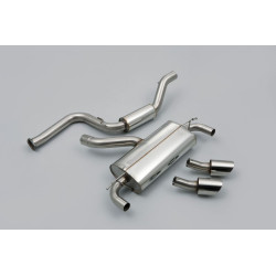 Sistema de escape Cat-Back resonado (con aprobación EC) Milltek Sport – Ford Focus MK2 RS 2.5T 305PS (04-11)
