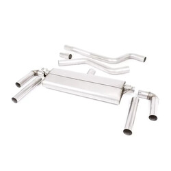 Escape OPF-back homologado ECE Milltek Sport Ford Focus Mk4 ST Familiar/Wagon (19-), colas GT-115 pulidas