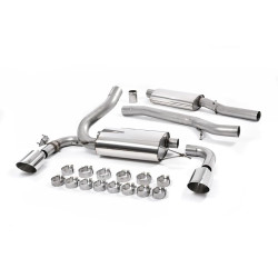 Sistema de escape Cat-Back resonado (con aprobación EC) Milltek Sport – Ford Focus MK3 RS 2.3 EcoBoost 4WD 5 puertas Hatchback (11-18)
