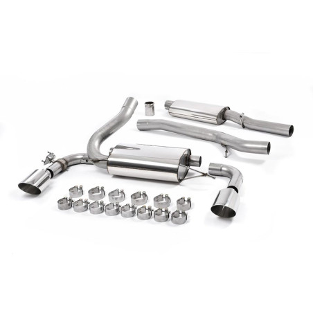 Sistema de escape Cat-Back resonado (con aprobación EC) Milltek Sport – Ford Focus MK3 RS 2.3 EcoBoost 4WD 5 puertas Hatchback (11-18)
