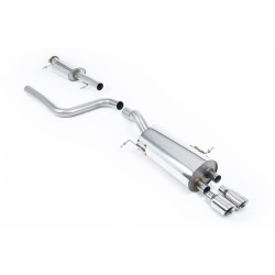 Sistema de escape Cat-Back resonado (con aprobación EC) Milltek Sport – Ford Fiesta MK7 & MK7.5 ST 1.6L EcoBoost 182PS & ST200 (09-UP)