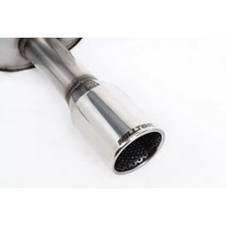 Escape cat-back resonado homologado ECE Milltek Sport Ford Fiesta Mk6 ST 150 (05-08), 1 cola de 90 mm ovalada pulida