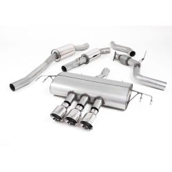 Escape cat-back resonado homologado ECE Milltek Sport Honda Civic FK8 Type R (17-22), 3 colas GT-100 de titanio