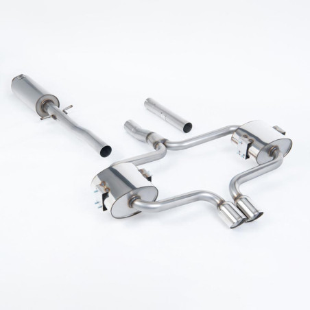 Sistema de escape Cat-Back resonado (con aprobación EC) Milltek Sport – Mini Cooper S (R52) Convertible