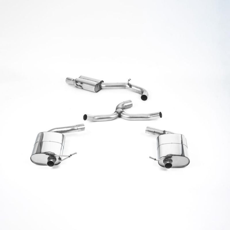 Escape cat-back homologado ECE Milltek Sport Seat León ST Cupra 300 (con GPF) (19-20), 4 colas GT-80 pulidas