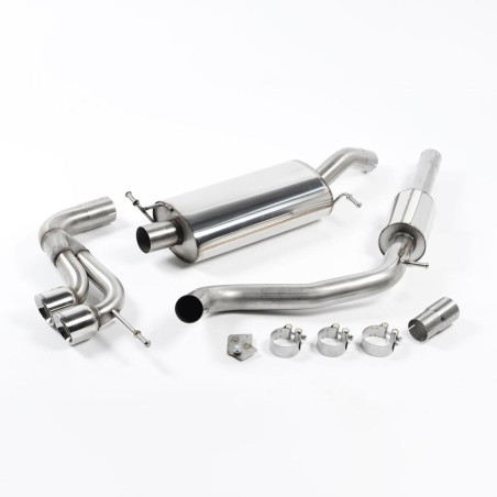 Sistema de escape Cat-Back resonado (con aprobación EC) Milltek Sport – Seat Ibiza 6J Cupra, Bocanegra 1.4 TSI 180PS (08-17)