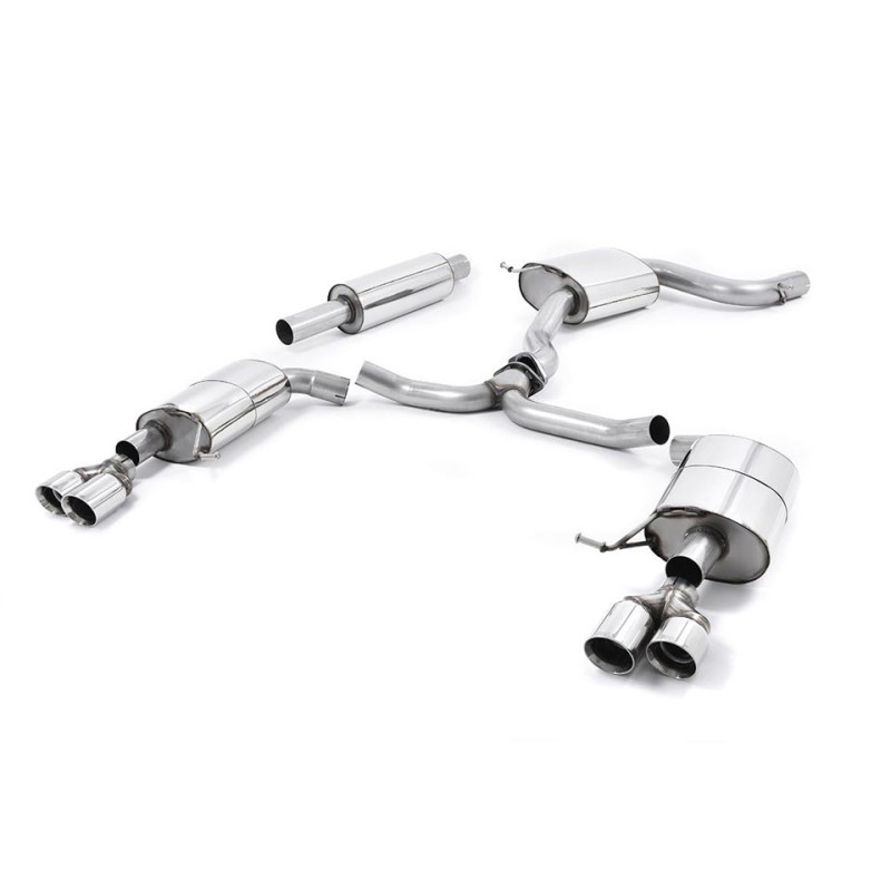 Sistema de escape Cat-Back resonado (con aprobación EC) Milltek Sport – Seat León 5F (12-20) ST Cupra 2.0 TSI 280 & 290