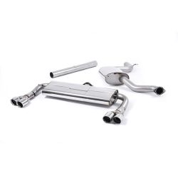 Escape cat-back resonado homologado ECE Milltek Sport Seat León Cupra 280/290 (sin GPF) (14-17), 4 colas pulidas