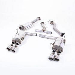 Escape cat-back resonado homologado ECE Milltek Sport Subaru Impreza WRX STI (14-21), colas GT-100 pulidas