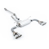 Sistema de escape Cat-Back resonado (con aprobación EC) Milltek Sport – Toyota GR86 2.4L (difusor trasero TRD)