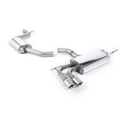 Escape cat-back resonado homologado ECE Milltek Sport VW Scirocco GT 2.0 TSI 200ps (08-16), 2 colas GT-80