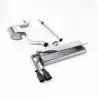 Escape cat-back resonado homologado ECE Milltek Sport VW Golf Mk7.5 1.5TSI Evo GT & R-Line (17-21), 2 colas negras (Cerakote)