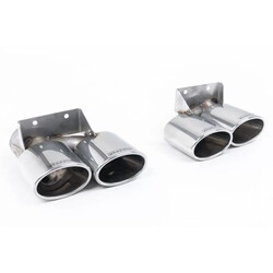 Escape cat-back homologado ECE Milltek Sport VW Golf R Mk7.5 Familiar (19-20), 4 colas ovaladas pulidas