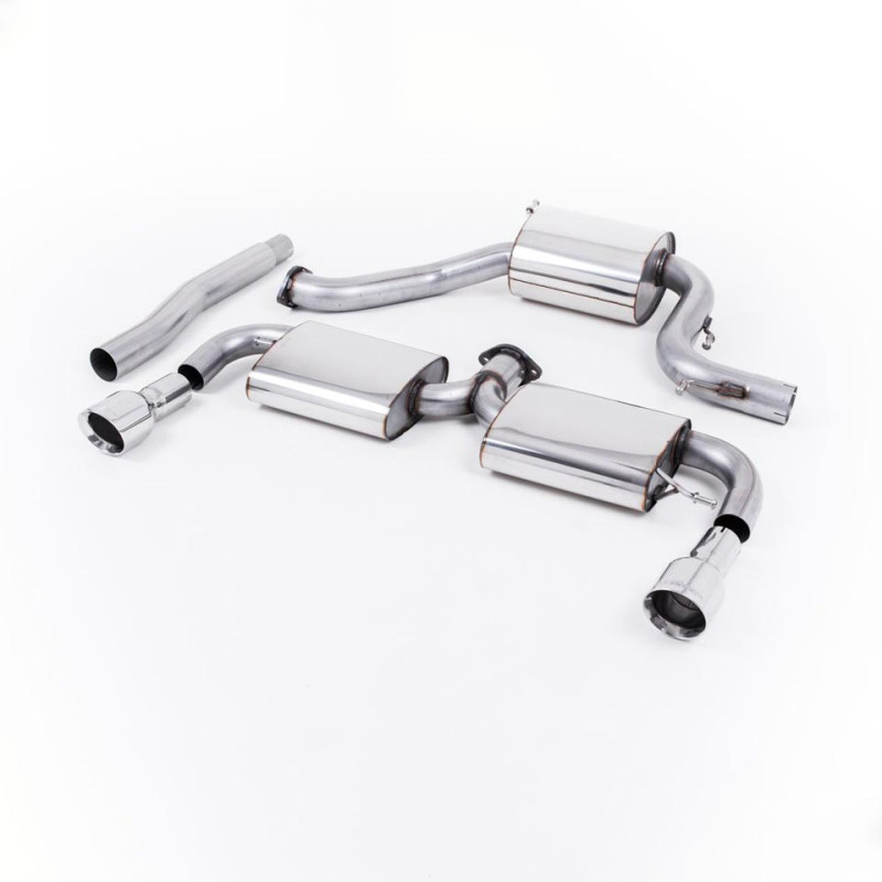 Sistema de escape Cat-Back resonado (con aprobación EC) Milltek Sport – VW Scirocco R (09-16) Sistema de escape Cat-Back resonado (con aprobación EC) Milltek Sport – VW Scirocco R (09-16)