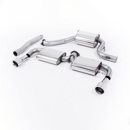 Sistema de escape Cat-Back resonado (con aprobación EC) Milltek Sport – VW Scirocco R (09-16)